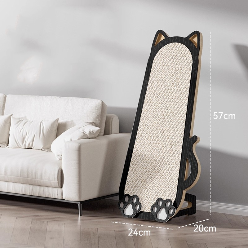 Custom natural sisal cat scratching board wall mounted mirror shaped cat scratcher for wholesale OEM pet products