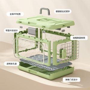 folding pet carrier portable cat crate