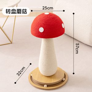 Wholesale handmade natural sisal carrot cat scratching post with thick stable base for indoor cats