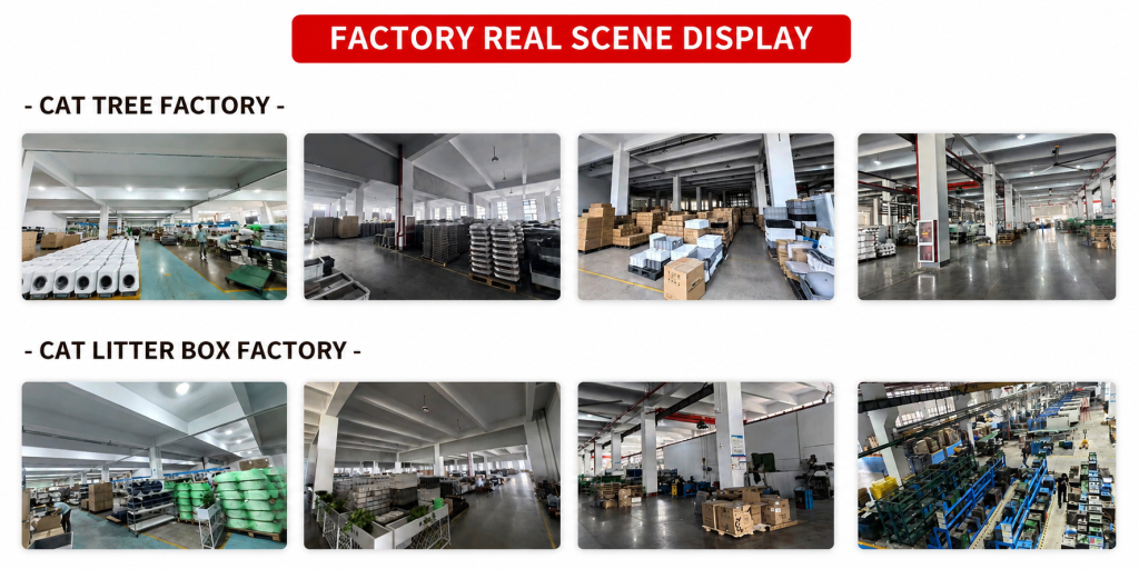 pet supplies factory real scene display