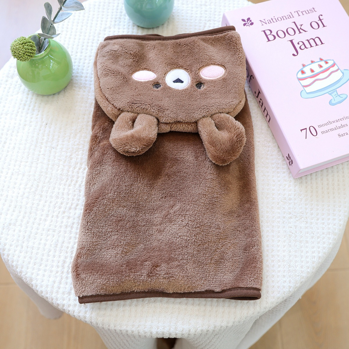 Pet bath robe bear design
