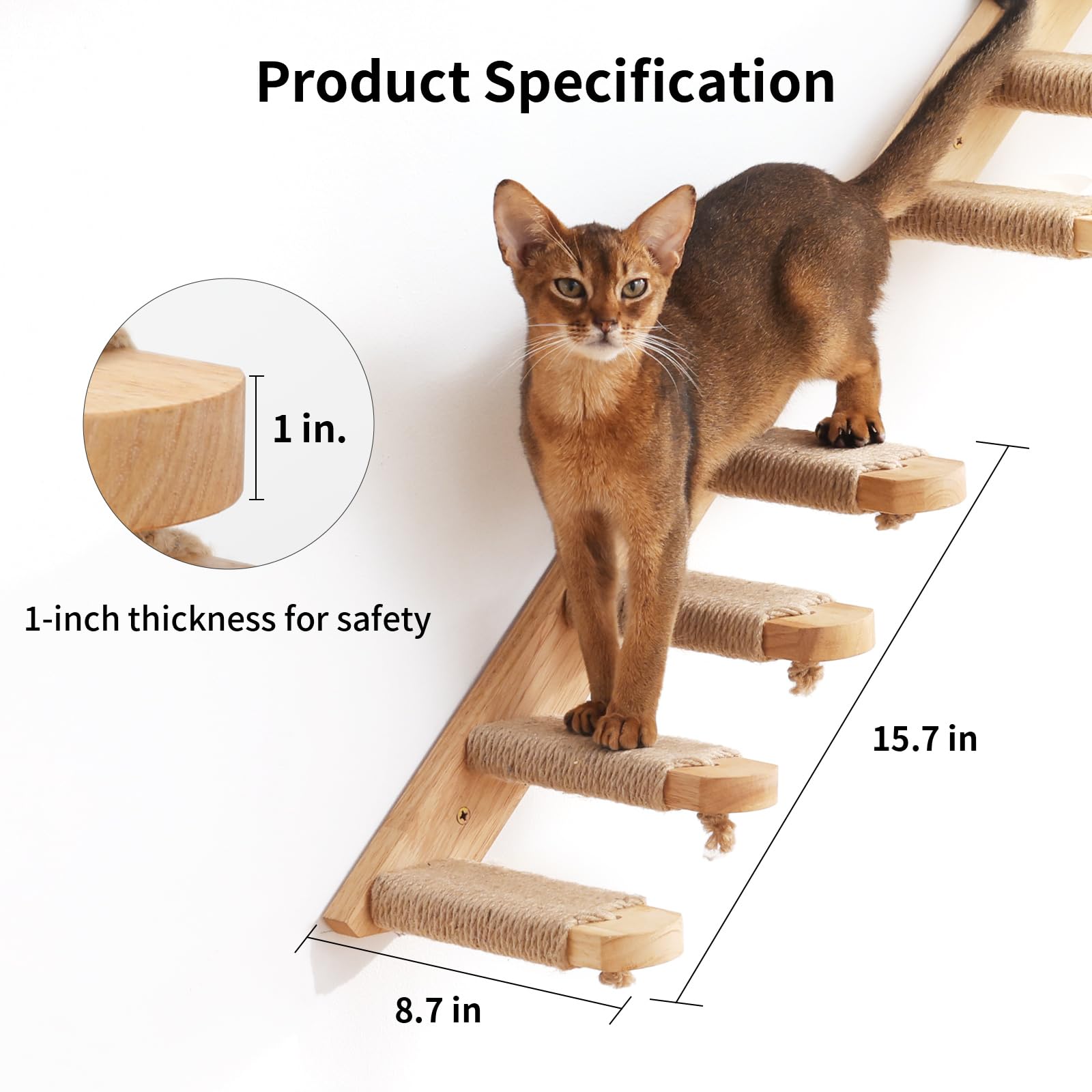 Cat Climbing Shelf Wall Mounted - Image 2